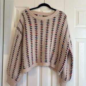 Stylish Multicolor Knit Sweater